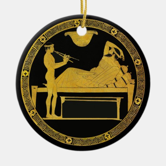 Das ist Unterhaltung! Keramikornament (Vorne)