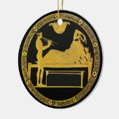 Das ist Unterhaltung! Keramikornament (Links)