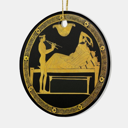 Das ist Unterhaltung! Keramikornament (Links)