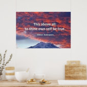 "Das ist vor allem für dich selbst wahr" Poster (Küche)