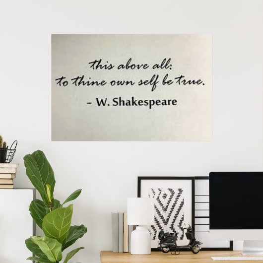 "Das ist vor allem für dich selbst wahr" Poster (Heimbüro)