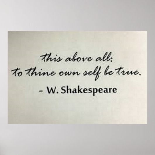 "Das ist vor allem für dich selbst wahr" Poster (Vorne)