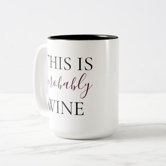 Das ist wahrscheinlich Wein Zweifarbige Tasse (Vorderseite Links)