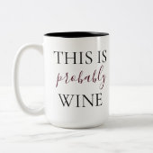 Das ist wahrscheinlich Wein Zweifarbige Tasse (Links)