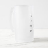 Das ist wahrscheinlich Wodka Mattglas Bierglas (Vorderseite Links)