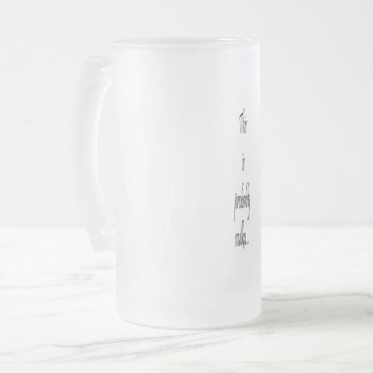 Das ist wahrscheinlich Wodka Mattglas Bierglas (Vorderseite Links)