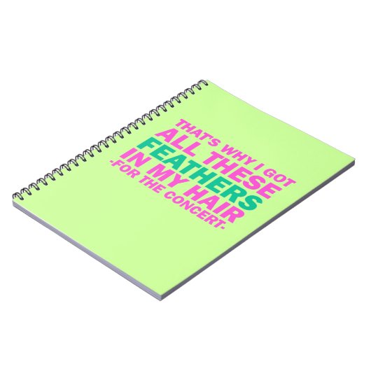 Das ist, warum ich alle diese Federn in meinem Notizblock (Linke Seite)