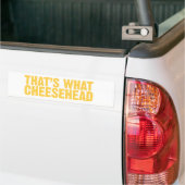 Das ist, was cheesehead Autoaufkleber (Auf Lkw)