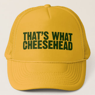 Das ist, was Cheesehead Hut Truckerkappe