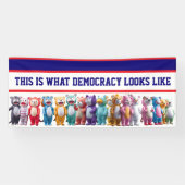 Das ist, was Demokratie aussieht Protest Banner (Horizontal)