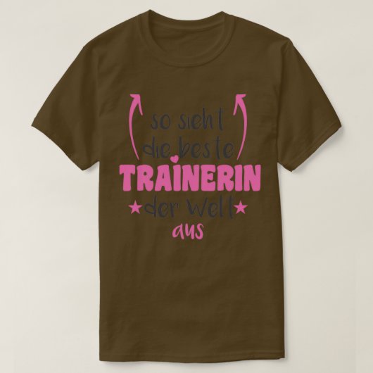 Das ist, was der beste Trainer der Welt aussieht 1 T-Shirt (Design vorne)