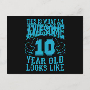 DAS IST WAS EIN TOLLER 10-JÄHRIGER 10. Geburtstag Postkarte