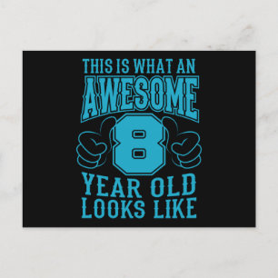 DAS IST WAS EIN TOLLER 8 JÄHRIGER 8. Geburtstag Postkarte
