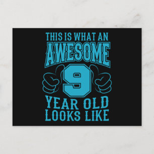 DAS IST WAS EIN TOLLER 9 JÄHRIGER 9. Geburtstag Postkarte