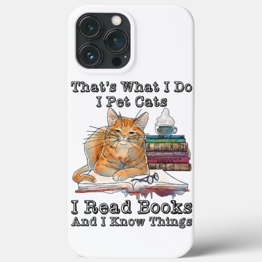 Das ist, was ich füttere Katzen ich lese Bücher un Case-Mate iPhone Hülle (Rückseite)