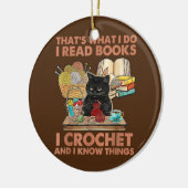 Das ist, was ich lese Bücher Crochet und ich weiß Keramik Ornament (Links)
