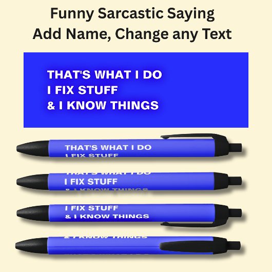 Das ist, was ich mache ich reparieren und ich kenn kugelschreiber