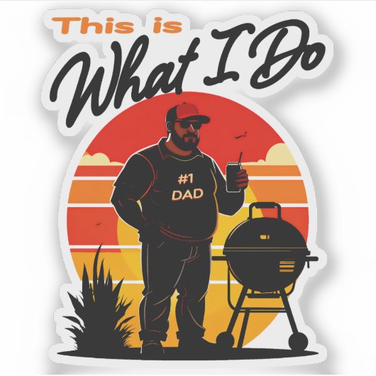 Das ist, was ich tue aufkleber (Vorderseite)