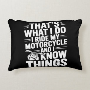 Das ist was ich tue ich fahre mein Motorrad und ic Dekokissen