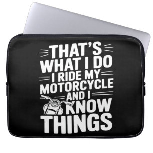 Das ist was ich tue ich fahre mein Motorrad und ic Laptopschutzhülle