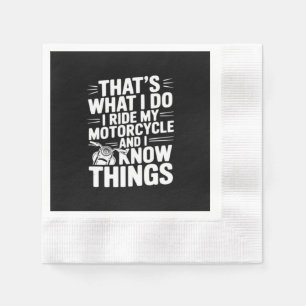 Das ist was ich tue ich fahre mein Motorrad und ic Serviette