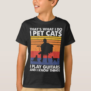Das ist, was ich tue, ich füttere Katzen ich spiel T-Shirt