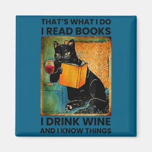 Das ist was ich tue, ich lese Bücher, ich trinke W Magnet