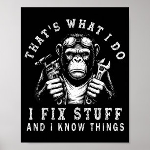 Das ist, was ich tue, ich repariere Sachen und ich Poster