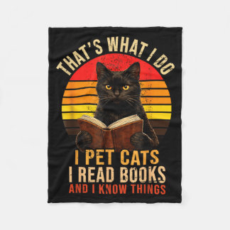 Das ist was ich tue ich streichle Katzen ich lese Fleecedecke