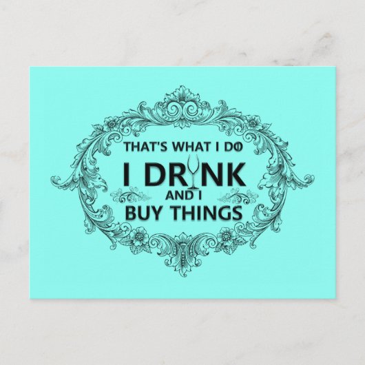 Das ist, was ich tue postkarte (Vorderseite)