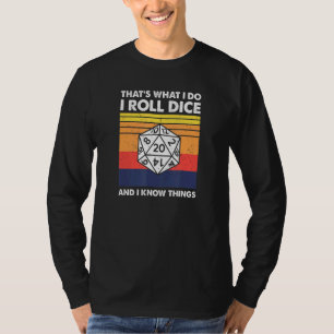 Das ist, was ich Vintag Tabletop Rpg Dungeon D20 D T-Shirt