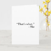 Das ist, was sie karte (Gelbe Blume)