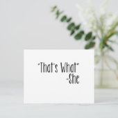 "Das ist was" - sie Postkarte (Stehend Vorderseite)