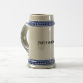 DAS IST, WAS SIE SAGTE BIERGLAS (Vorderseite Links)