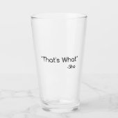 Das ist, was sie sagte glas (Vorderseite)