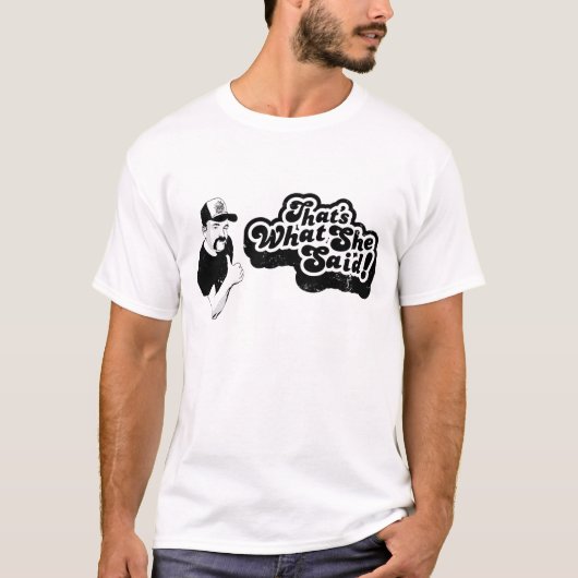 Das ist, was sie sagte (helles Shirt) T-Shirt (Vorderseite)