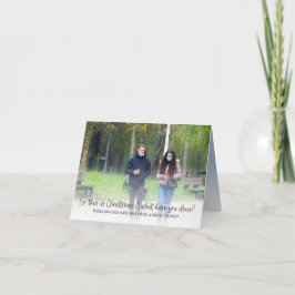 Das ist Weihnachten, was Sie Foto gemacht haben Feiertagskarte