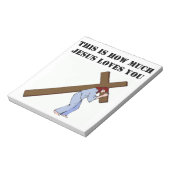 DAS IST, WIE VIEL GOTT LIEBEN SIE NOTIZBLOCK (Rotiert)