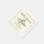 Das ist wieder italienisch Gezeichnet Engagemen Br Serviette (Ecke)