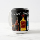 Das ist wirklich kein Kaffee Zweifarbige Tasse (Vorderseite Links)