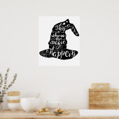 Das ist, wo die Magie passiert // Fun Halloween Poster (Küche)