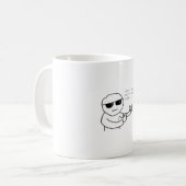 Das ist, wo du falsch bist Kiddo Meme Kaffeetasse (Vorderseite Links)