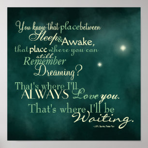 Das ist, wo ich wartete Plakat bin