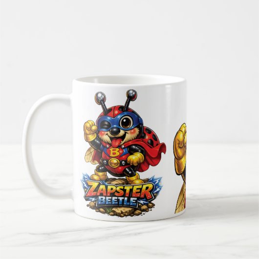 Das ist "Zapster Beetle"  Kaffeetasse (Links)