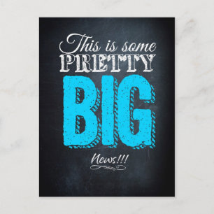 Das ist ziemlich große Neuigkeit Postkarte
