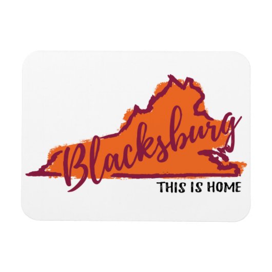 Das ist Zuhause Blacksburg Virginia Hokie Magnet (Horizontal)
