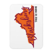 Das ist Zuhause Blacksburg Virginia Hokie Magnet (Vertikal)