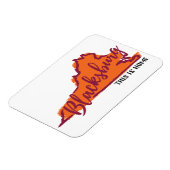Das ist Zuhause Blacksburg Virginia Hokie Magnet (Linke Seite)