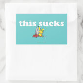 Das Ist zum Kotzen Rechteckiger Aufkleber (Tasche)