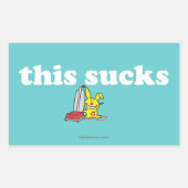 Das Ist zum Kotzen Rechteckiger Aufkleber (Vorderseite)